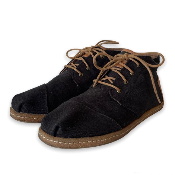 TOMS Canvas and Leather Ankle Boot - Picture 2 of 10
